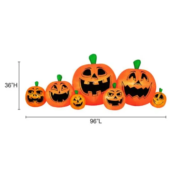 8ft. Inflatable Halloween Pumpkin Patch {6}