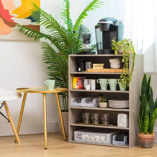 IRIS&reg; 31.5" 5-Tier Organizer Shelf Gray {8}