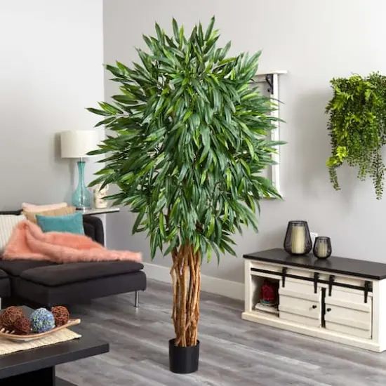 6ft. Potted Weeping Ficus Silk Tree {3}