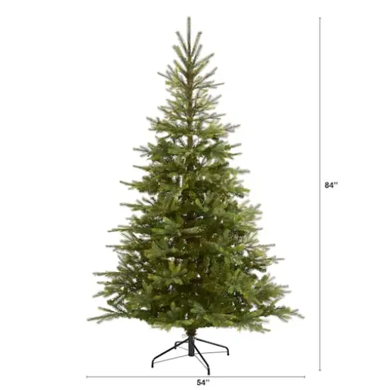 7ft. Unlit North Carolina Spruce Artificial Christmas Tree {3}