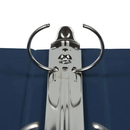 JAM Paper 1.5" Navy Blue Premium Linen Textured 3 Ring Binder {4}