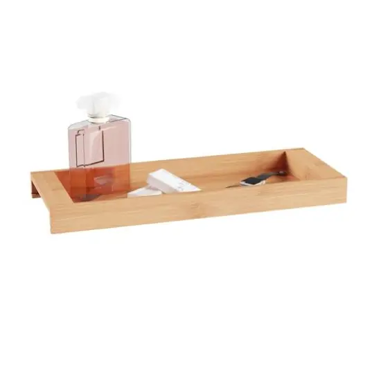 Hastings Home Bamboo Bathroom & Vanity Tray, 16" x 6" {4}