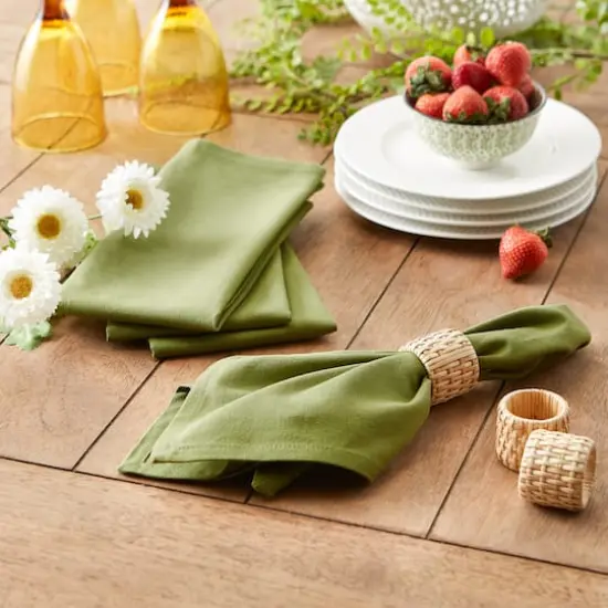 DII&reg; Oversized Napkin, 6ct. Antique Green {6}