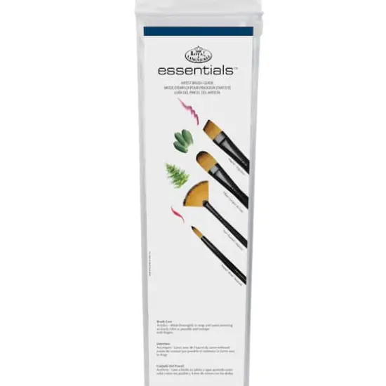 Royal & Langnickel® Essentials™ Acrylic Gold Taklon 5 Piece Brush Set {5}