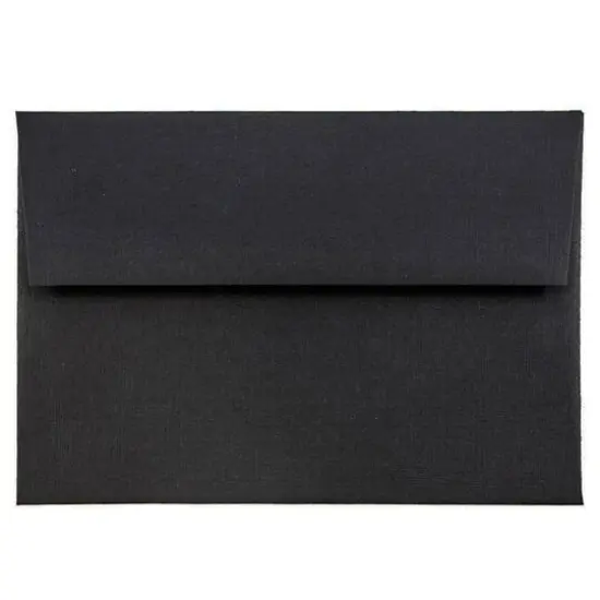 JAM Paper A6 Blank Greeting Cards & Envelopes Set, 100ct. Black Linen {4}
