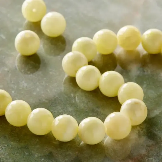 Cream Dyed Quartzite Round Beads, 10mm by Bead Landing&trade; {3}