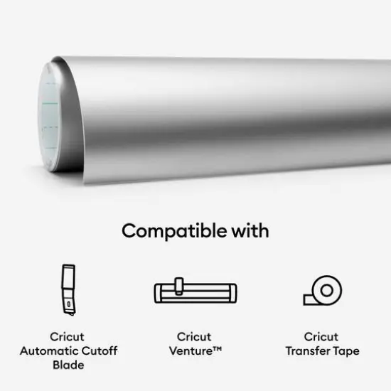 Cricut&reg; 25" Matte Metallic Permanent Smart Vinyl&trade; Silver {9}
