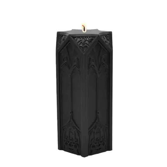 2.9" x 6" Black Cathedral Citrus Phantom Scented Pillar Candle by Ashland&reg; {3}