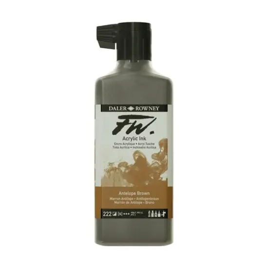 Daler-Rowney&reg; FW Acrylic Artists Ink, 6oz. 222 Antelope Brown {1}
