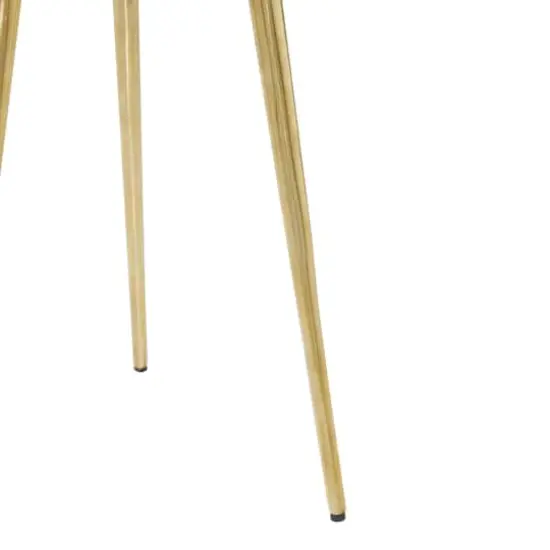 20" Gold Aluminum Modern Coffee Table {5}