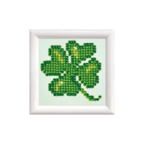 Diamond Dotz® Beginner Lucky Leaves with Frame Diamond Facet Art Kit {1}