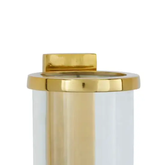 Gold Aluminum Contemporary Wall Sconce, 16" x 5" x 7" {5}