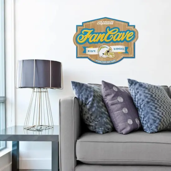 NFL Fan Cave Sign Los Angeles Chargers {3}