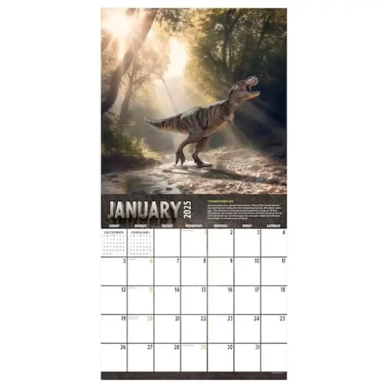 TF Publishing 2025 Dinosaurs Wall Calendar {5}
