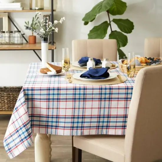 Lighthouse Plaid Tablecloth 52" x 52" {5}