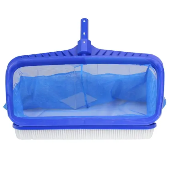 Swim Central Blue Professional Deep Bag Swimming Pool Skimmer Rake & Brush Combo {3}