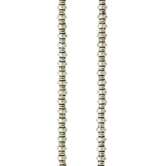 Silver Plated Smooth Rondelle Beads, 4mm by Bead Landing&trade; {1}