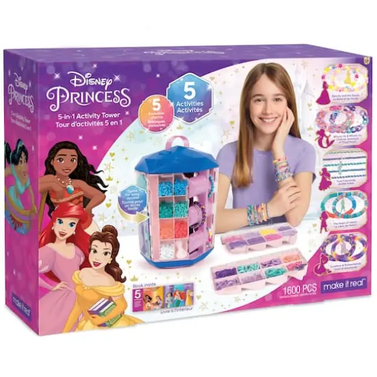 Make It Real&trade; Disney&reg; Princess 5-in-1 Activity Tower Kit {1}