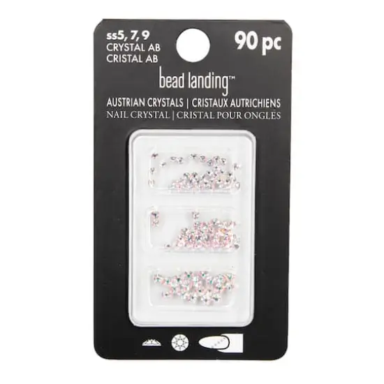 Round Flatback Austrian Crystals Mix by Bead Landing&trade;, 90ct. Assorted {4}