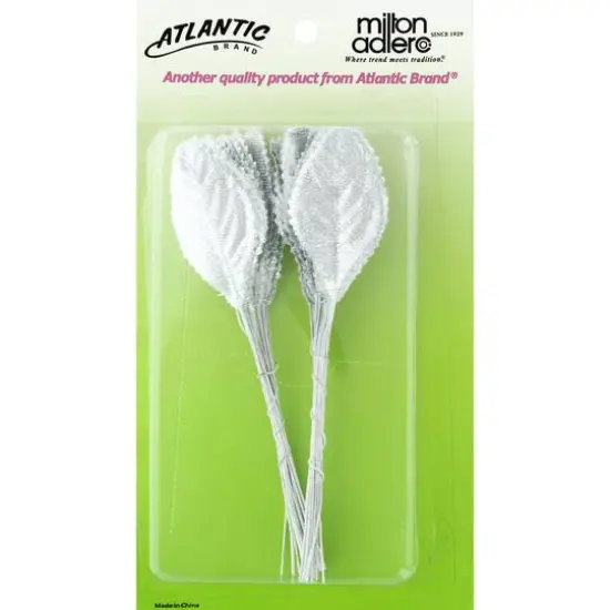 Atlantic&reg; 2.25" Corsage Leaves, 50ct. Silver {1}