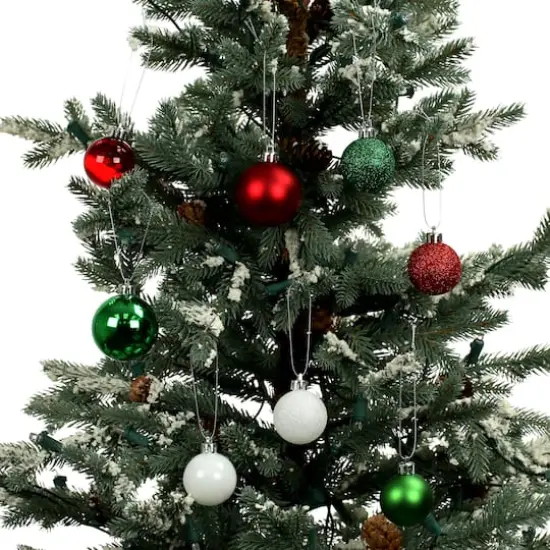 80 Pack Red, Green, Silver & Gold Shatterproof Ball Ornaments by Ashland&reg; {4}