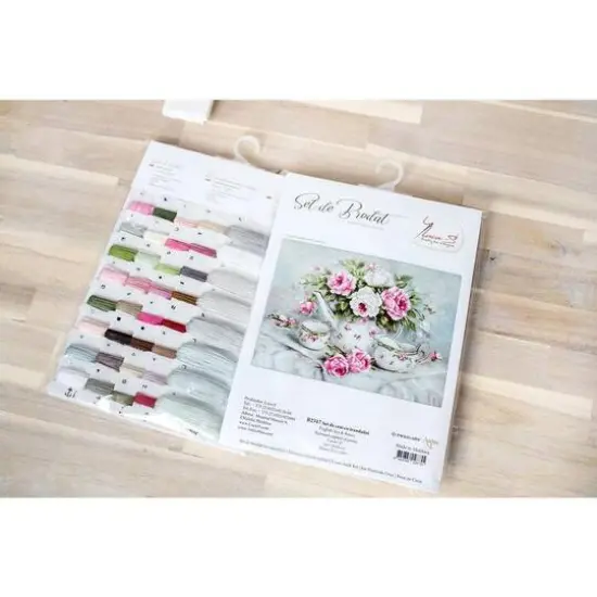 Luca-s English Tea & Roses Counted Cross Stitch Kit {7}