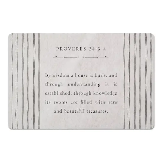 Proverbs 24 27" x 18" Floor Mat {1}