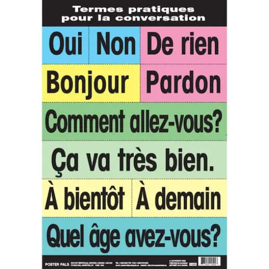 Poster Pals&reg; French High-Frequency Vocabulary Card Set {4}
