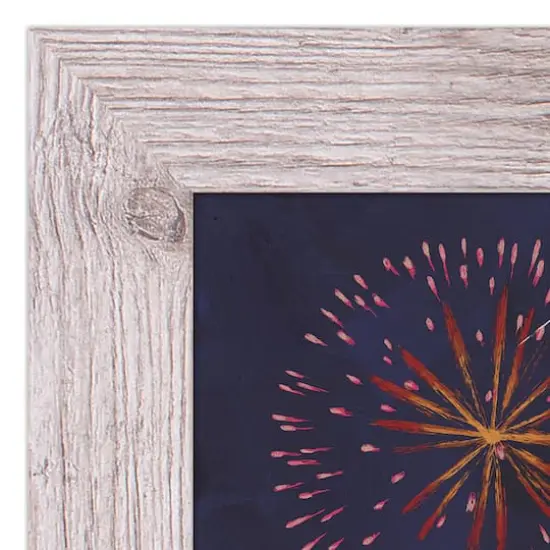 Patriotic Truck Pups Western Framed Print White Frame {5}