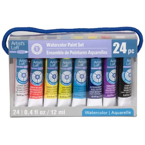 Watercolor Paint Set by Artist's Loft&trade;, 24 Pieces {8}