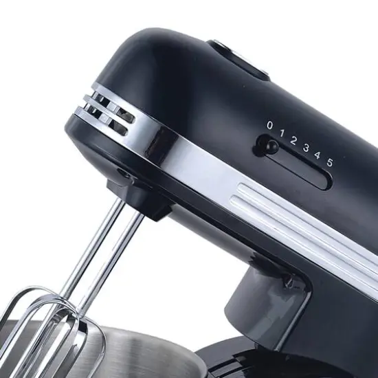 Brentwood 5-Speed Black Stand Mixer with 3qt. Stainless Steel Mixing Bowl {5}
