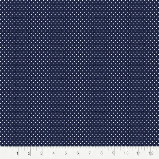Fabric Editions Navy Pin Dot Cotton Fabric {3}