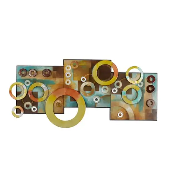 36" Multicolor Geometric Abstract Art Wall D&eacute;cor {1}