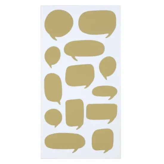 Gold Word Bubble Scratch & Reveal Stickers by Recollections&trade; {1}