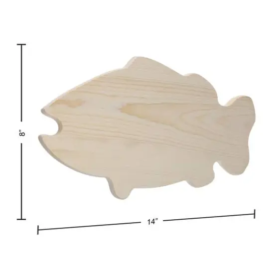 Good Wood by Leisure Arts 14" Pine Fish Board {4}