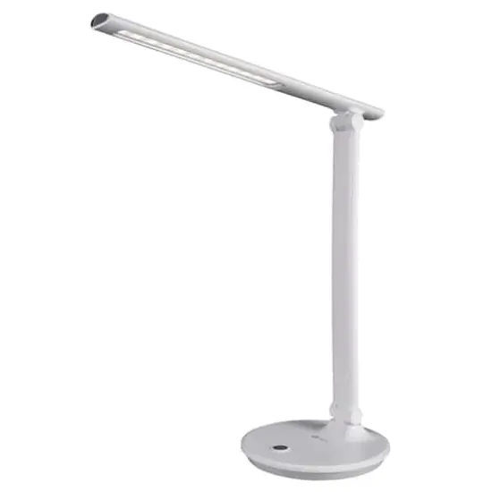 OttLite Wellness Series 26" White Emerge LED Desk Lamp {3}