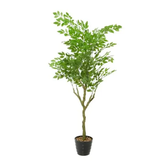 61" Green Vinyl Contemporary Potted Artificial Tree {1}