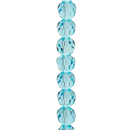 Preciosa Glass Crystal Round Beads, 4mm by Bead Landing&trade; Aqua Bohemica {1}