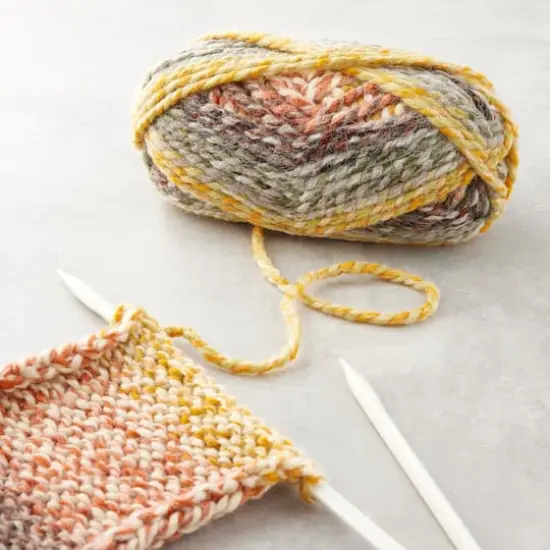 Lion Brand&reg; Wool-Ease&reg; Thick & Quick&reg; Prints, Stripes & Metallics Yarn Coney Island {3}