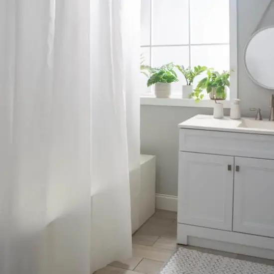 Bath Bliss Premium Weight PEVA Shower Liners, 2ct. Frost {3}