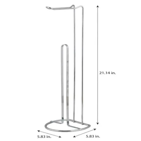 Bath Bliss Chrome Toilet Paper Reserve & Dispenser {5}