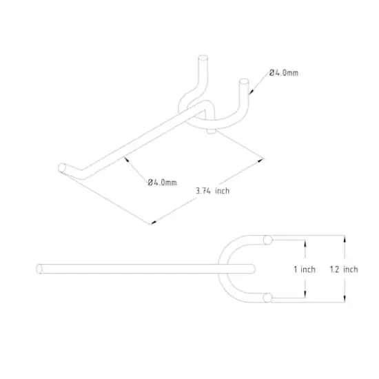 Black Pegboard Hooks by Simply Tidy&reg;, 5ct. {5}