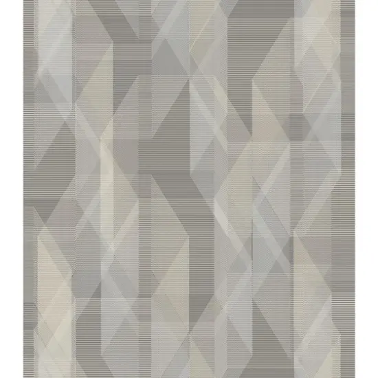 RoomMates Debonair Geometric Peel & Stick Wallpaper Gray {1}