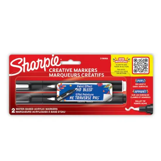 Sharpie&reg; Black & White Bullet Tip Creative Markers {1}