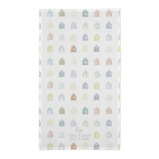 Mom Turns a House into Home Cotton Twill Tea Towel Set {4}