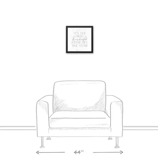 The Most Wonderful Time of the Year 12x12 Black Framed Canvas {5}