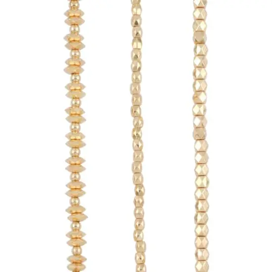 Gold Faceted Metal Bead Mix by Bead Landing&trade; {1}