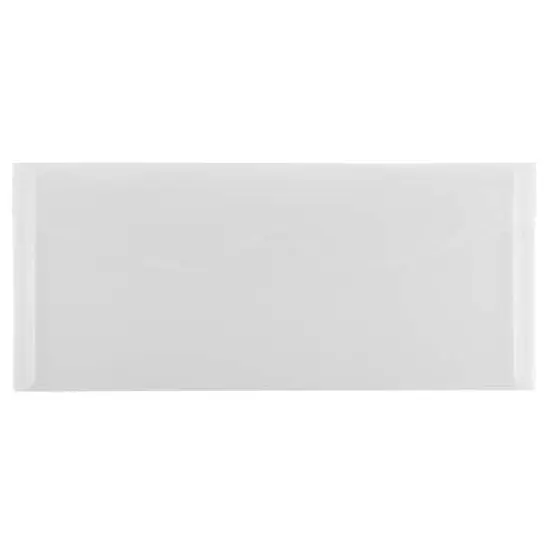 JAM Paper 4.25" x 9.75" Clear Plastic Tuck Flap Closure Envelopes, 12ct. {1}