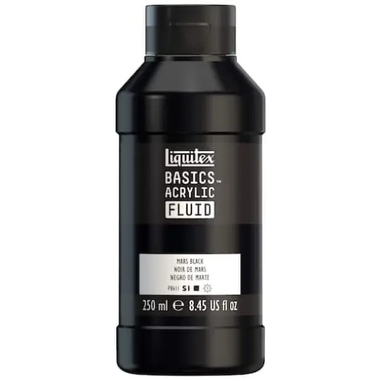 Liquitex&reg; BASICS&reg; Acrylic Fluid, 8.45oz. Mars Black {1}