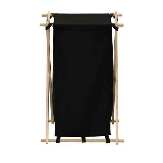 Household Essentials X-Frame Laundry Hamper Black {8}